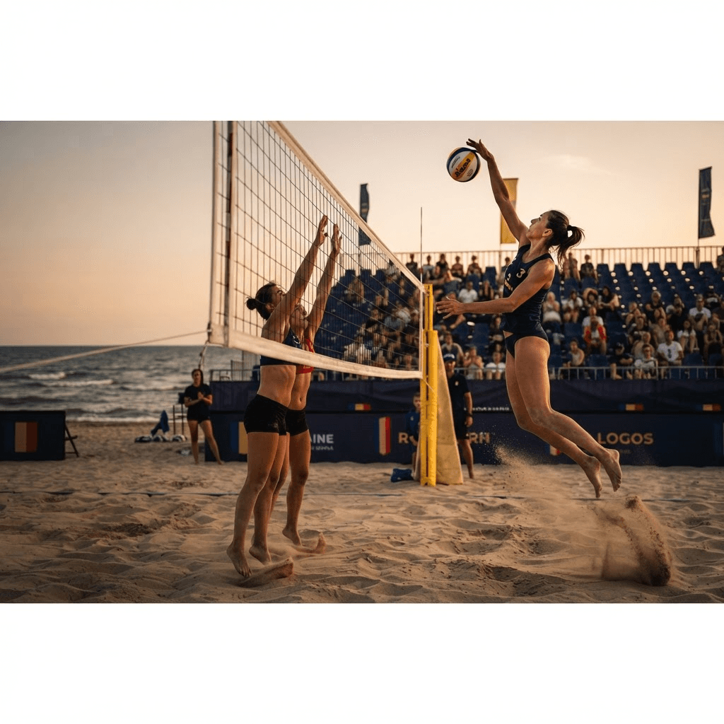 Beach volleyball in Romania